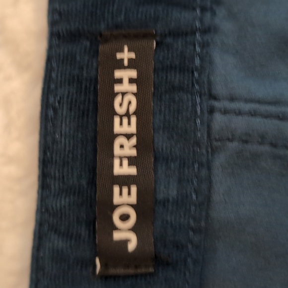 Joe Fresh| NWT Blue Corduroy Mini Skirt Front Slit With Side and Back Pockets - Picture 11 of 16